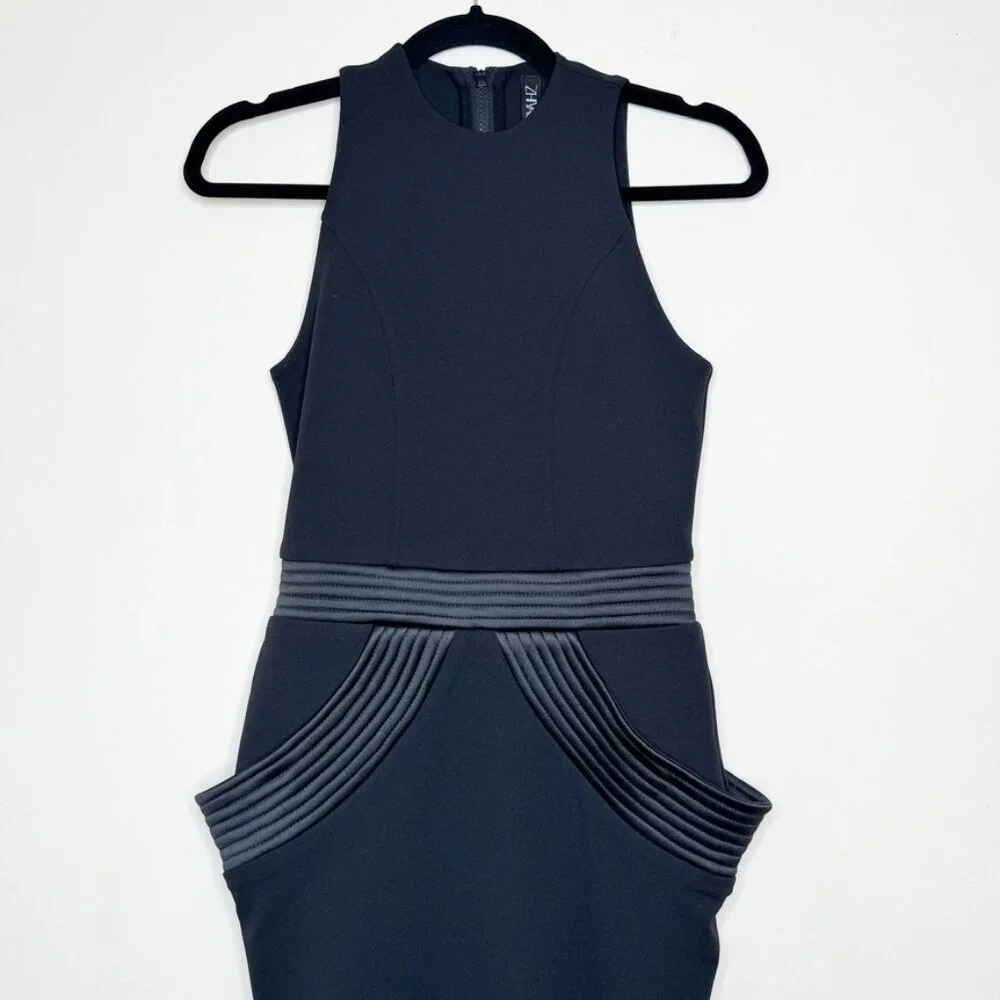 Zhivago On Guard Two-Pieced Black Midi Dress XS - Picture 13 of 16